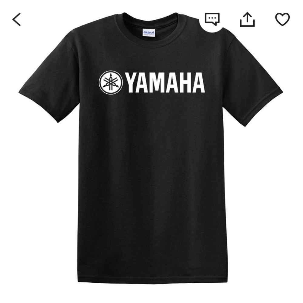 Black Yamaha T-shirt